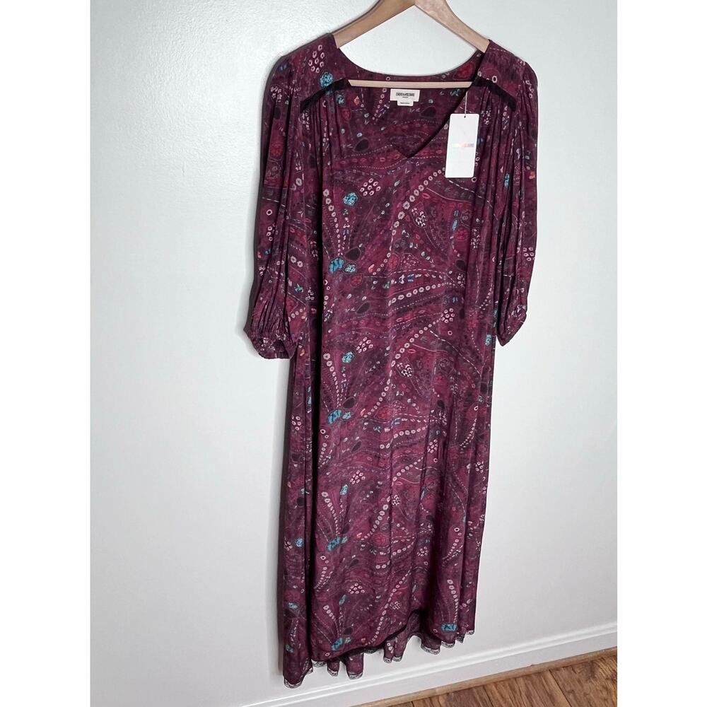NWT Zadig & Voltaire Rafael Psyche Maxi Dress Size Small - Picture 3 of 11